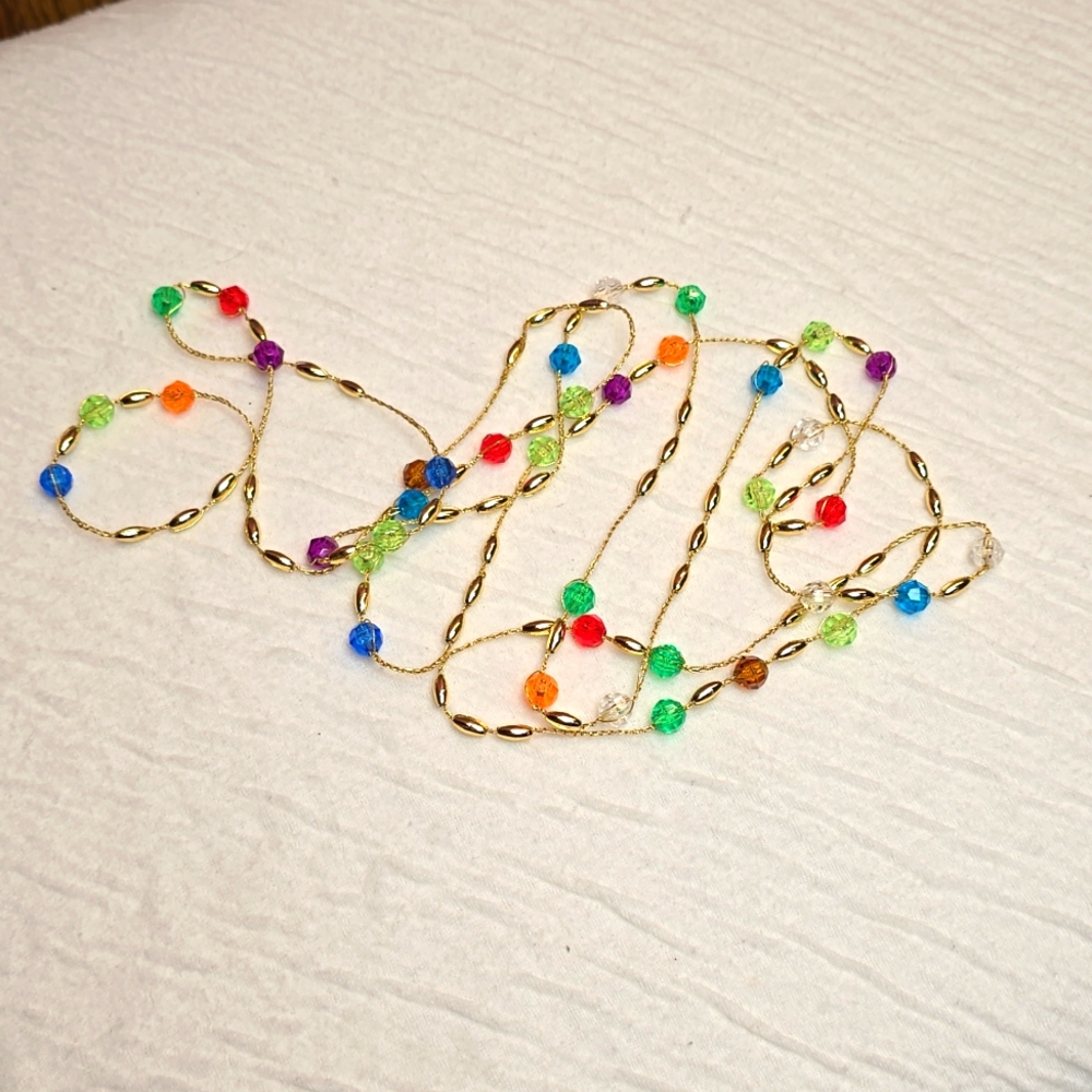 🔸️5/$25🔸️Vintage Plastic Bead Necklace